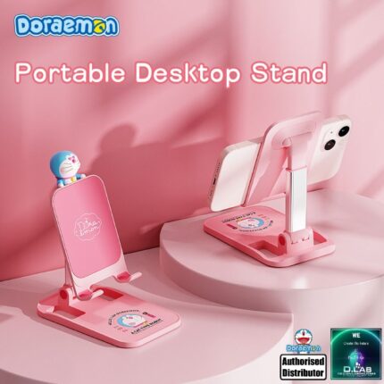 Doraemon Foldable Phone Holder (Pink)