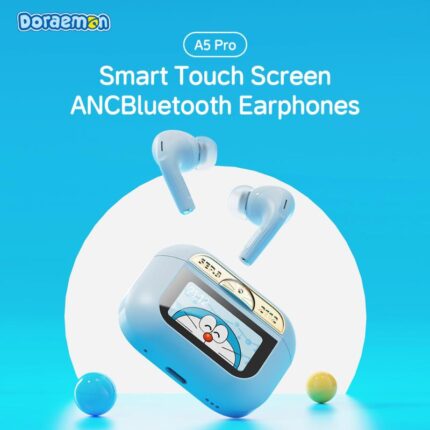 Doraemon A5 Pro Smart Touch Screen ANC TWS Earphones