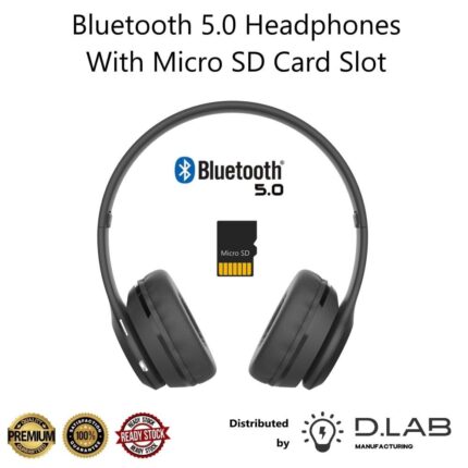 Bluetooth 5.0 Headphones with Micro SD Card Slot (C6391)
