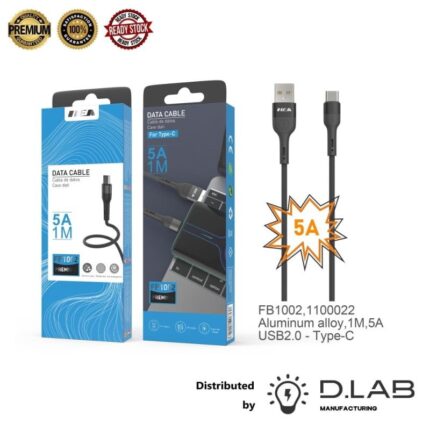 Type C to USB Cable Nylon Braided (1m)