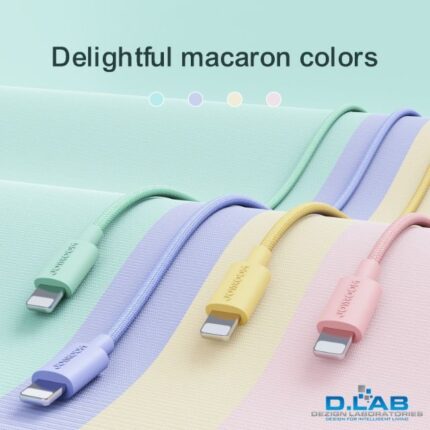 2.4A Fast Charge Lightning Macron Color Cable (M13)
