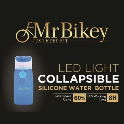 Mr Bikey LED Light Collapsible Silicone Water Bottle