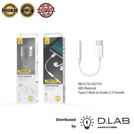 Type C to 3.5mm Jack Audio Adapter