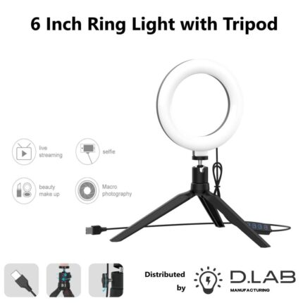 6 Inch Ring Light with Tripod (NR9204)