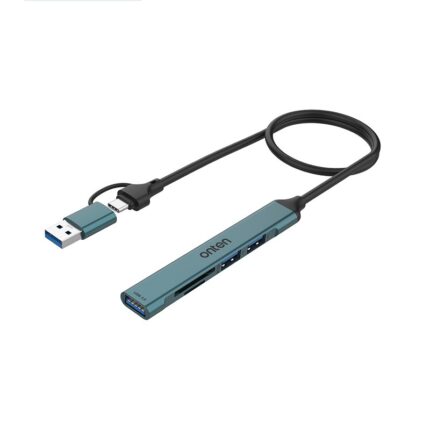 5-in-2 USB-C/USB 3.0 Card Reader with 3-Port HUB (OTN-UCA9705)