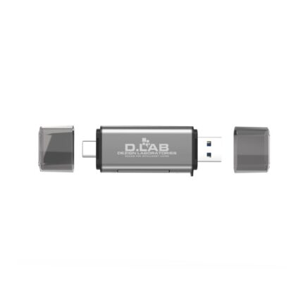D.LAB 2-in-2 Type C SD Card Reader (CRNPLUS2)